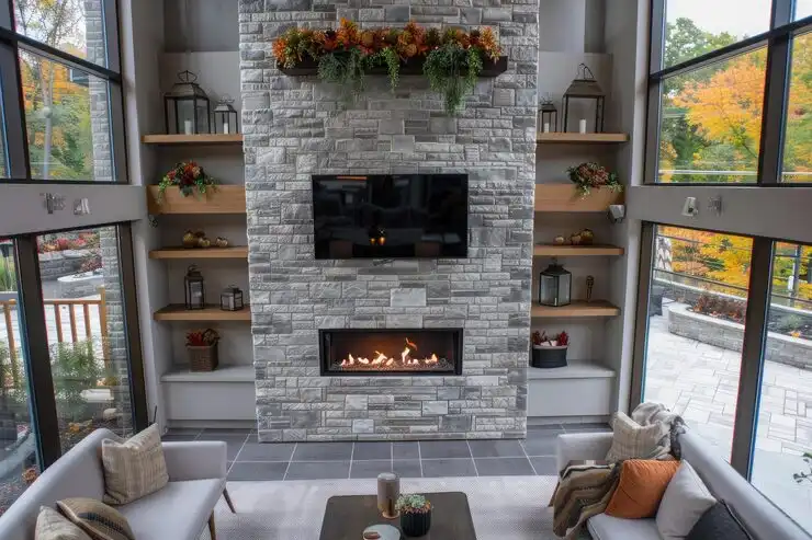 modern-fireplace-with-fall-foliage